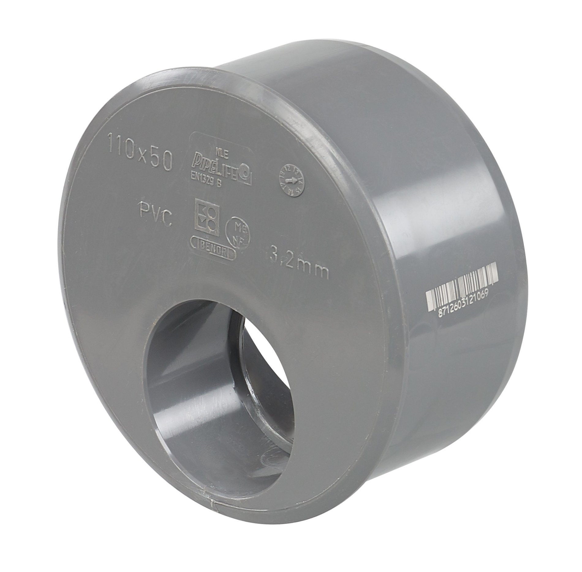 Reduction en PVC O 110 x 50 mm | Piscineshop.be